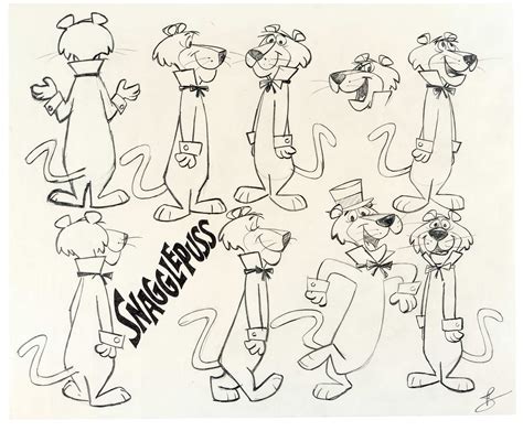 Snagglepuss Model Sheet Original Art (Hanna-Barbera, 1961) – anima