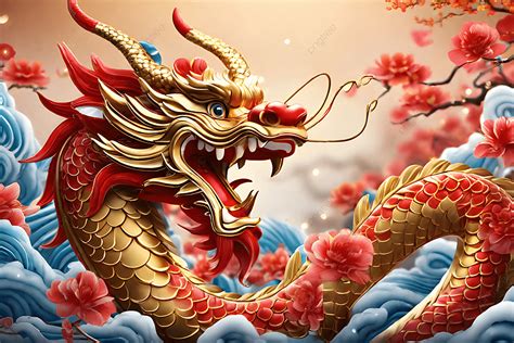 Vector Happy Chinese New Year 2024 Of The Dragon Background, Vector ...