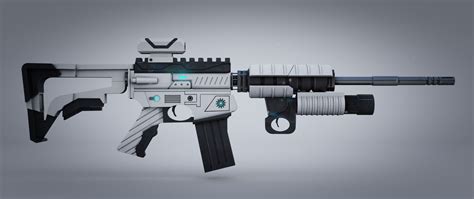 Sci-fi Weapon Rifle 3D model | CGTrader