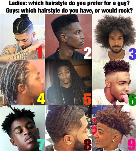 Black Men Haircuts Chart: A Guide To Choose The Perfect Style - Wall ...