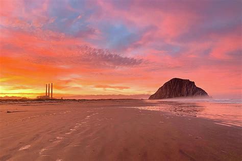 Morro Bay Beach Sunrise Photograph by Matthew DeGrushe - Pixels