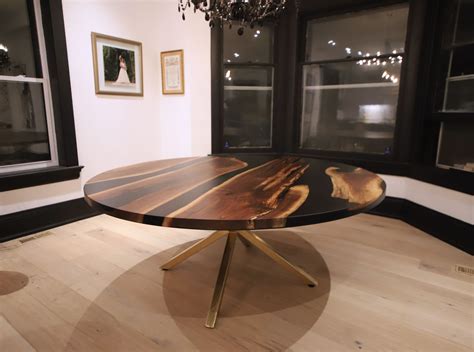 Round Dining Table With Epoxy Resin at marisadharris blog