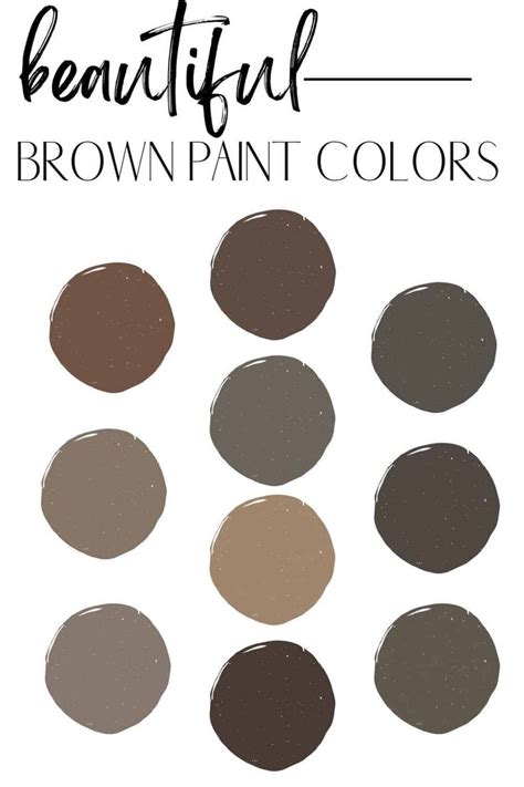 the best brown paint colors in 2024 | Brown paint colors, Dark brown paint color, Taupe paint colors