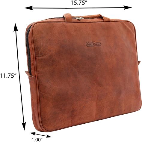 WerKens Laptop Sleeve 15.6 inch Computer Cases for Laptops Leather ...