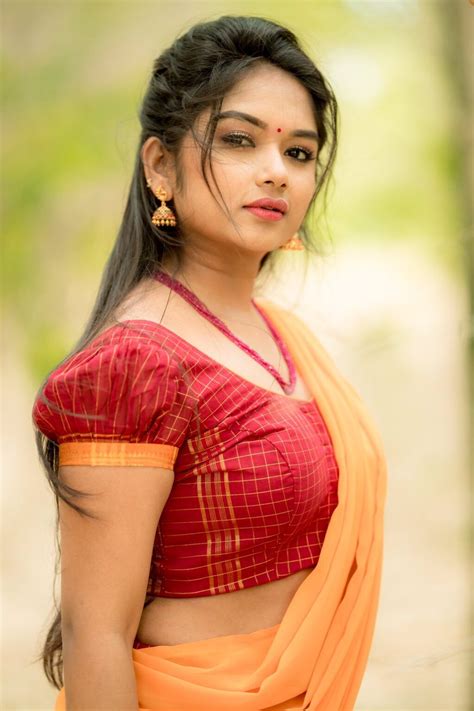 Preethi Sharma in half saree photoshoot stills - South Indian Actress Beautiful Bollywood ...