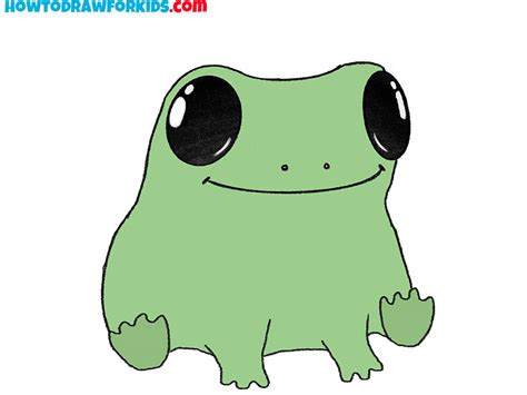 How to Draw a Cute Frog - Easy Drawing Tutorial For Kids