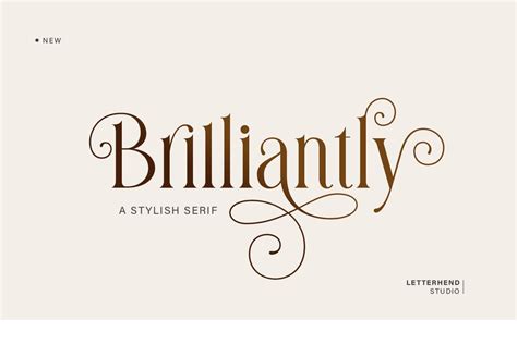 Brilliantly - A Stylish Serif | Serif Fonts ~ Creative Market