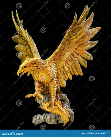 Golden eagle statue stock photo. Image of eagle, nature - 42879960