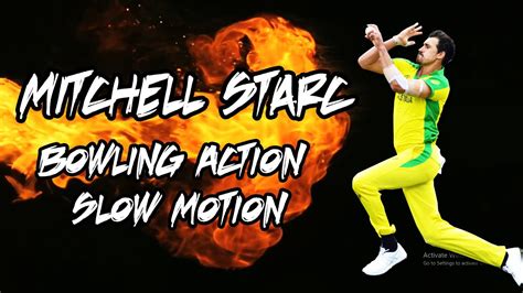 Mitchell Starc Bowling Action Slow Motion - YouTube