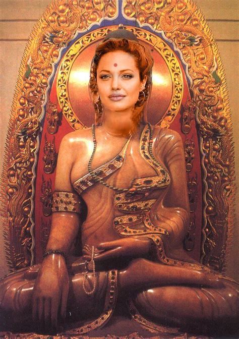 Angelina Jolie as Indian God | Buddha, Buddha temple, Japanese buddhism