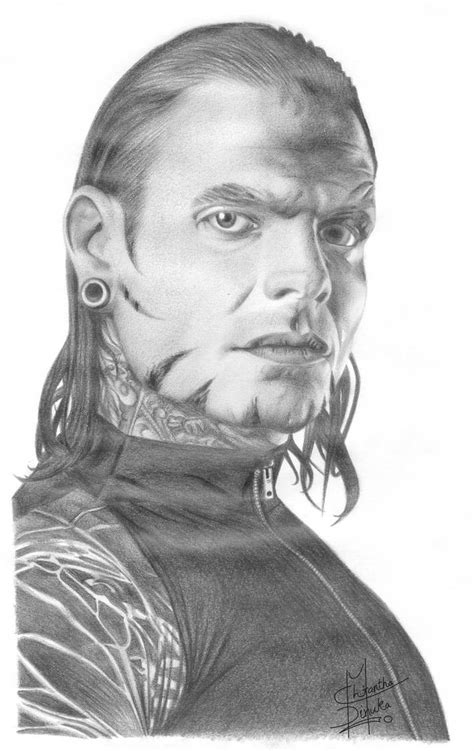 TNA Jeff Hardy Pencil Drawing by Chirantha on DeviantArt