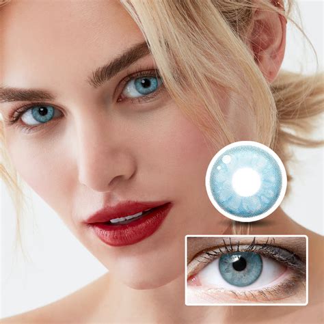 Emerald Blue Yearly Colored Contacts Prescription Colored Contact ...