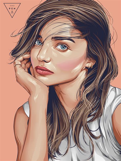 Vector Art (Portrait) | Vector portrait, Digital portrait illustration, Portrait illustration