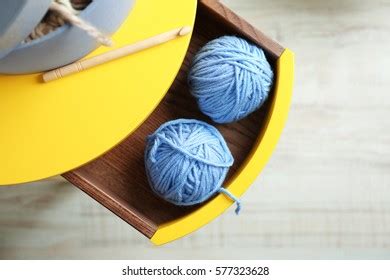 Knitting Yarn Yellow Table Drawer Closeup Stock Photo 577323628 | Shutterstock