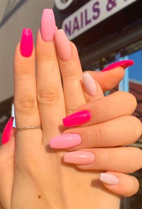 50+ Pretty in Pink Barbie pink nail Ideas | Pink nail designs, Cool ...