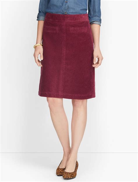 Wide Wale Corduroy Skirt | Talbots