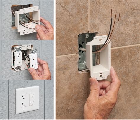 non-metallic outlet boxes, providing a level and fully