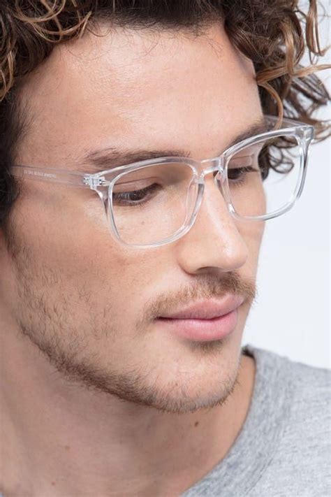 Uptown - Modern Fresh Crystal Clear Frames | EyeBuyDirect | Clear glasses frames, Mens clear ...