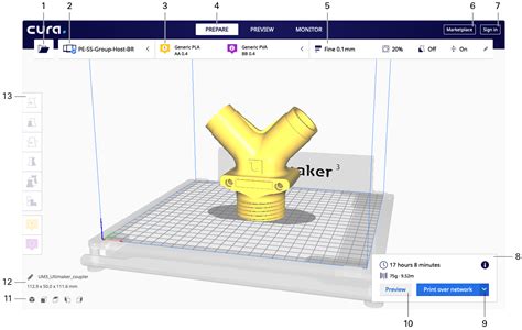 Impresión 3D Ultimaker Cura Nociones básicas | Sbags.es