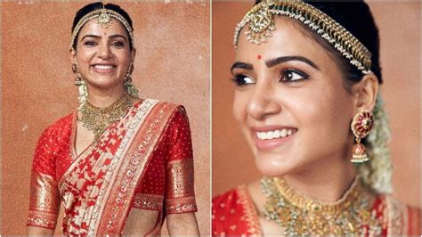 Samantha Akkineni in Banarasi saree serves the perfect wedding look ...