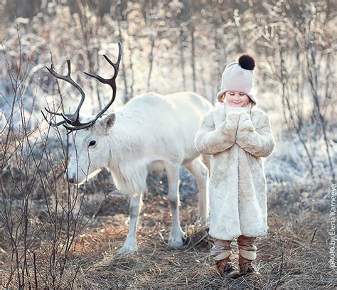 Adorable Kids with Animals Photography In Snow by Elena Karneeva ...