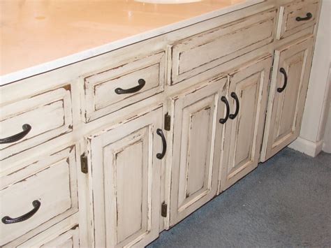 Pin on Distressed cabinets