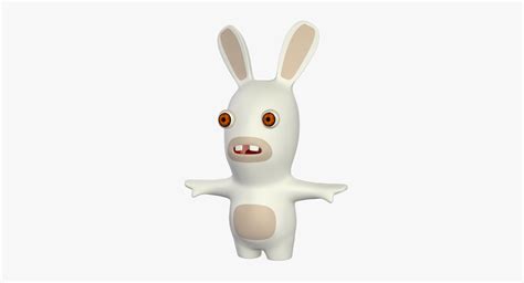 rabbid cartoon 3d model