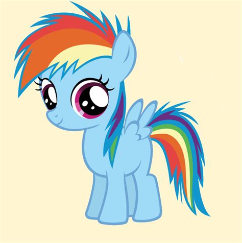 Baby-Rainbow Dash by DioxiB on DeviantArt