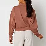 Stylus Womens Funnel Neck Long Sleeve Sweatshirt