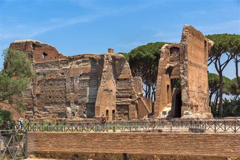 Panoramic View of Ruins in Palatine Hill in City of Rome, Italy ...