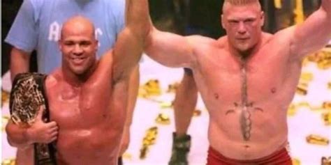 The NJPW Match Between Brock Lesnar & Kurt Angle WWE Fans Never Saw ...