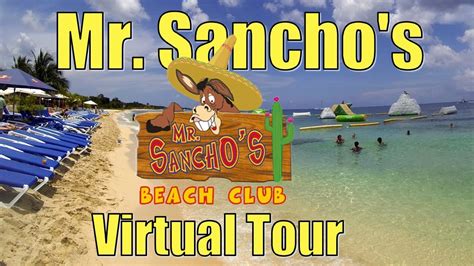 Tour of Mr. Sanchos Beach Club in Cozumel Mexico - YouTube