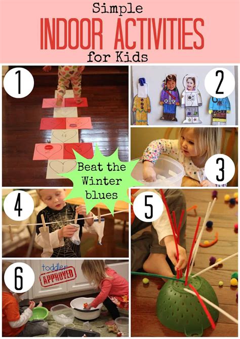 Simple Indoor Activities for Kids - Toddler Approved