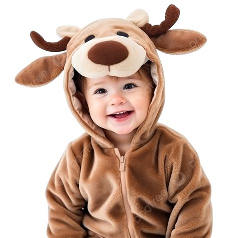 A Little Boy Is Wearing Christmas Reindeer, Child Is Happy To Celebrate Christmas, Happy Baby ...