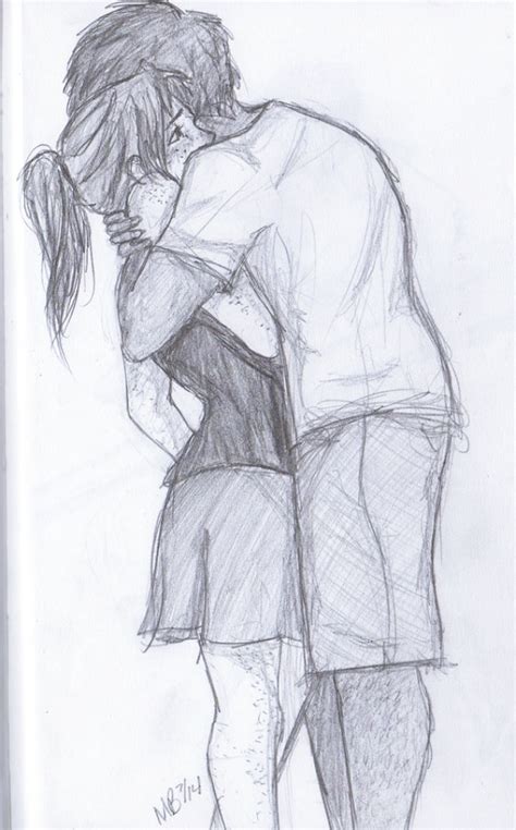 40 Romantic Couple Hugging Drawings and Sketches – Buzz16