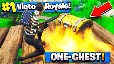 Only ONE CHEST CHALLENGE IN Fortnite Battle Royale! - YouTube