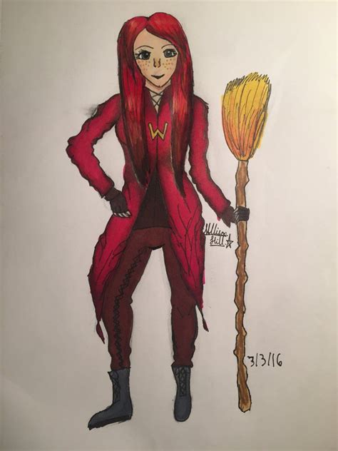 Ginny Weasley in her quidditch uniform. | Quidditch uniform, Ginny weasley, Quidditch