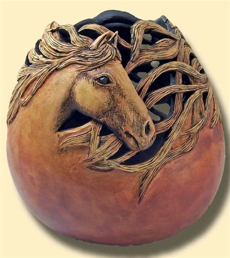 Group_Horses - Carved and Sculptured Gourds...with a passion by Phyllis Sickles | Gourd art ...