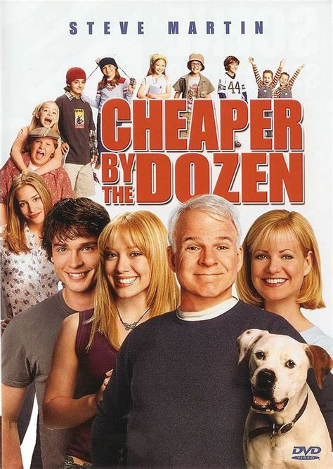 the movie poster for cheaper by the dozen with two people and a dog in ...