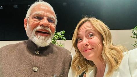 ‘Meeting friends is…’: PM Modi as ’Melodi’ selfie with Giorgia Meloni ...