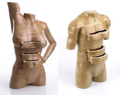 If It's Hip, It's Here (Archives): Peter Rolfe's Sculpted Wood Human Form Dressers
