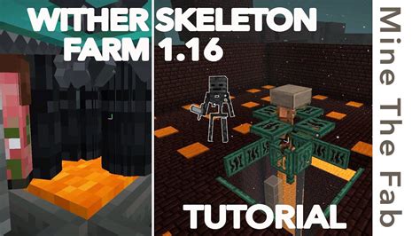 Super Simple Wither Skeleton Farm for Early Game - YouTube