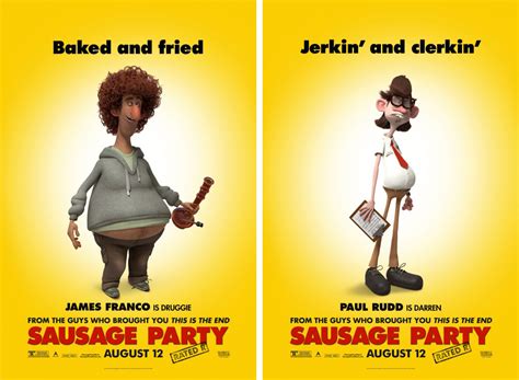 The Ratscape Files | Character posters for film, Sausage Party (2016)