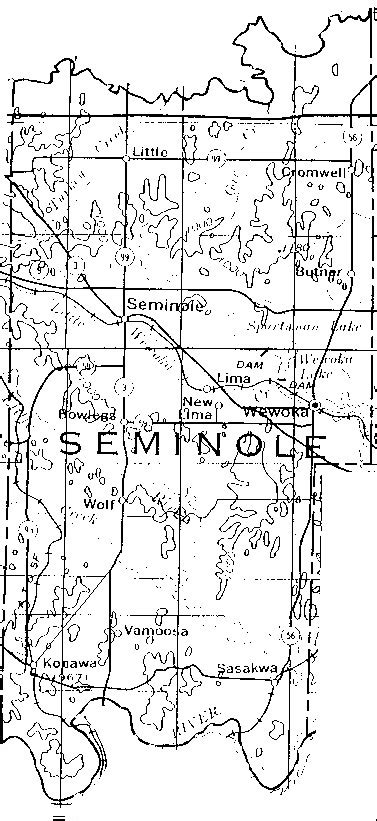 Seminole County Oklahoma Map | Nyc Map