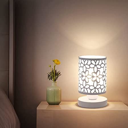 Modern Bedside Table Lamp with LED Bulb Included - Nightstand Desk Lamp for Bedroom, Living Room ...