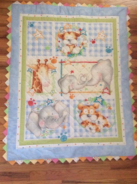 Panel Baby Quilt | Baby quilts, Quilts, Fun