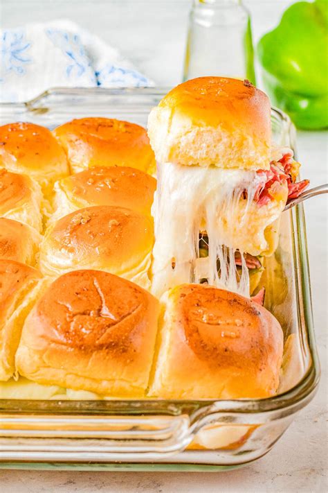 Pull-Apart Roast Beef Sliders on Hawaiian Rolls - Averie Cooks