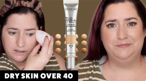 L'OREAL TRUE MATCH EYE CREAM IN A CONCEALER | Dry Skin Review & Wear ...