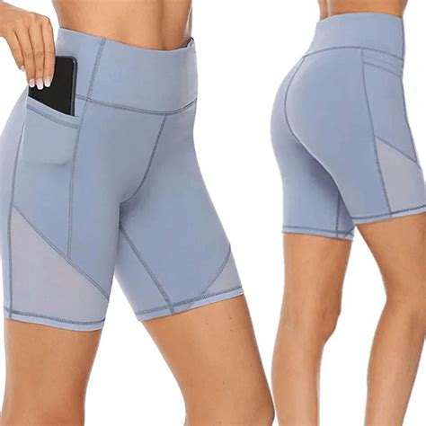 Plus-Size-Yoga-Shorts-Gym-Fitness-Shorts-Quick-Drying-Women-High-Waist-Sport-Shorts-Soild ...