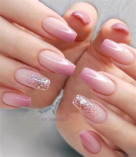 48 Most Beautiful Nail Designs to Inspire You – Ombre Dusty Pink in 2021 | Pink ombre nails ...